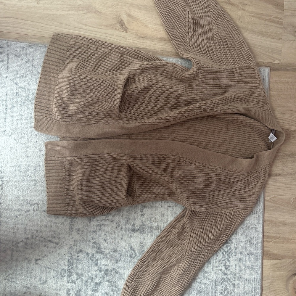 Cozy Tan Knit Cardigan